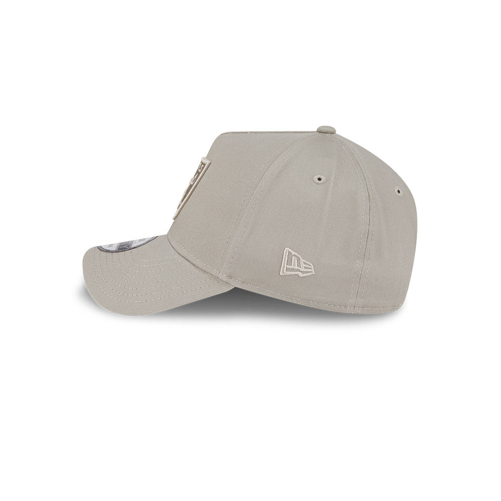 Las Vegas Raiders Hat - Pebble Stone Grey 9Forty A-Frame NFL Snapback Cap - New Era